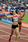 Zuzana Hejnova wins the 400 metres hurdles,  2013 IAAF Diamond League, Sainsbury's Anniversary Games, Queen Elizabeth Olympic Park, London.